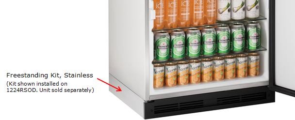 U-Line ULAFREESTANDS 24 inch Free Standing Kit, Stainless Steel