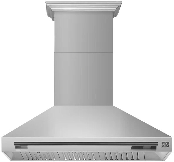 Forno FRHWM509548 Aria Series 48 inch Wall-Mounted Range Hood with 1200 CFM, Automatic Shut-Off Timer, LED Lighting and Baffle Filters in Stainless Steel (Stainless Steel)
