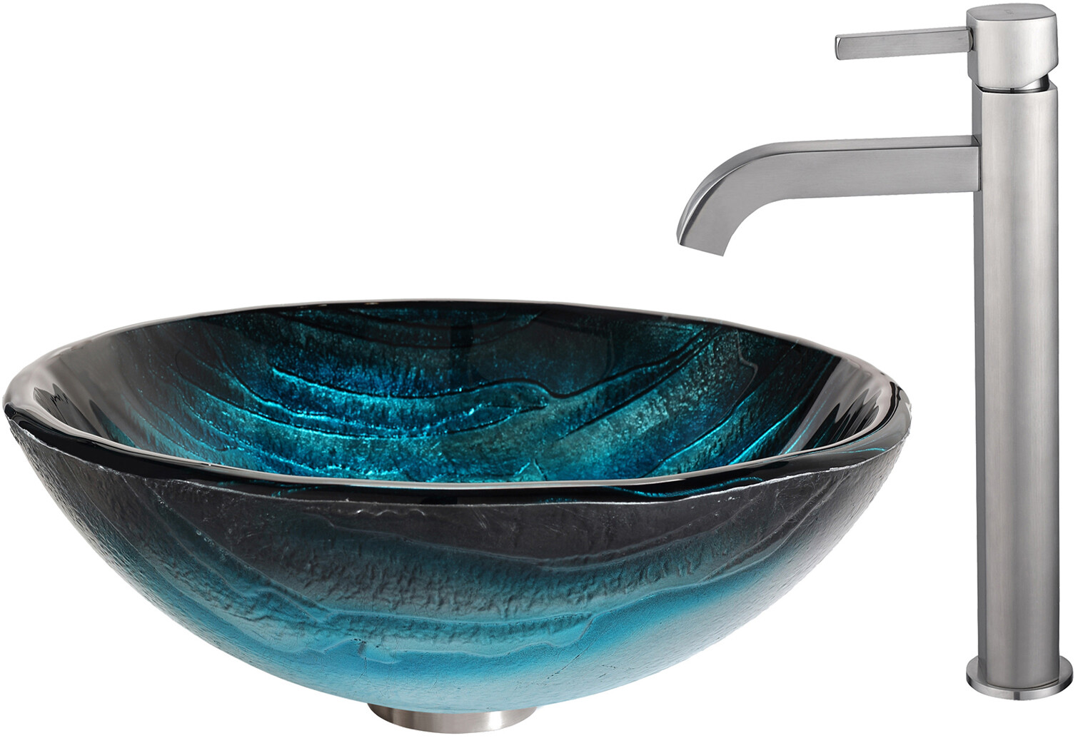Kraus Nature Sink & Faucet Combination CGV39919MM1007SN
