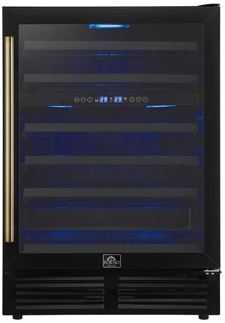 Forno Bacchino 24 Inch Wine Cooler in Black — FIN-0019309 | Fridge.com