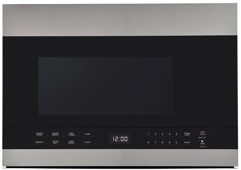Avanti MOTR14K3SIS 24 inch Over the Range Microwave with 1.4 cu. ft. Capacity, 1000 Watts Cooking Power, 300 CFM Ventilation and Sensor Cook in Stainless Steel