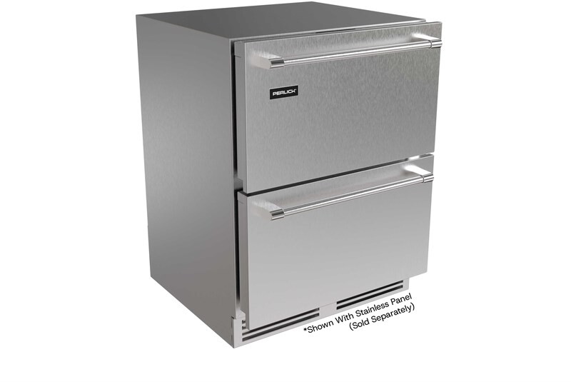 Perlick G5RD24SA G5 Ada - 24" Refrigerator, Drawers - Indoor/Outdoor Rated, High Performance Undercounter Refrigeration, Ada-Compliant Height