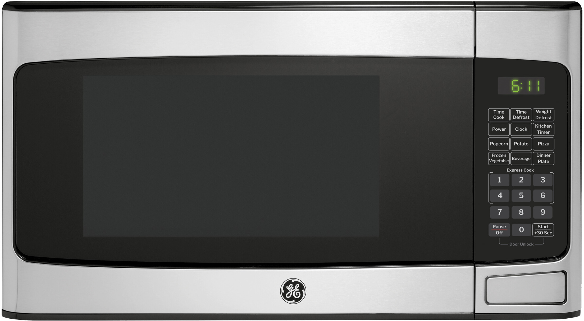 Ge Appliances GCST11X1WSS 1.1 Cu. Ft. Capacity Countertop Microwave Oven - 950 Watts - Child Lock - Instant On Controls