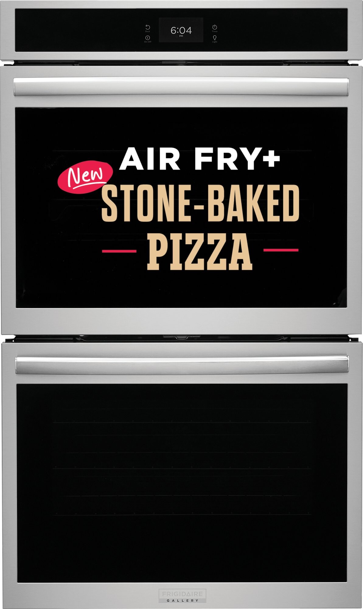 Frigidaire GCWD3070AF Gallery 30 inch Smart Double Electric Wall Oven with Stone-Baked Pizza Mode, Air Fry, Temperature Probe, Steam and Self Clean Options