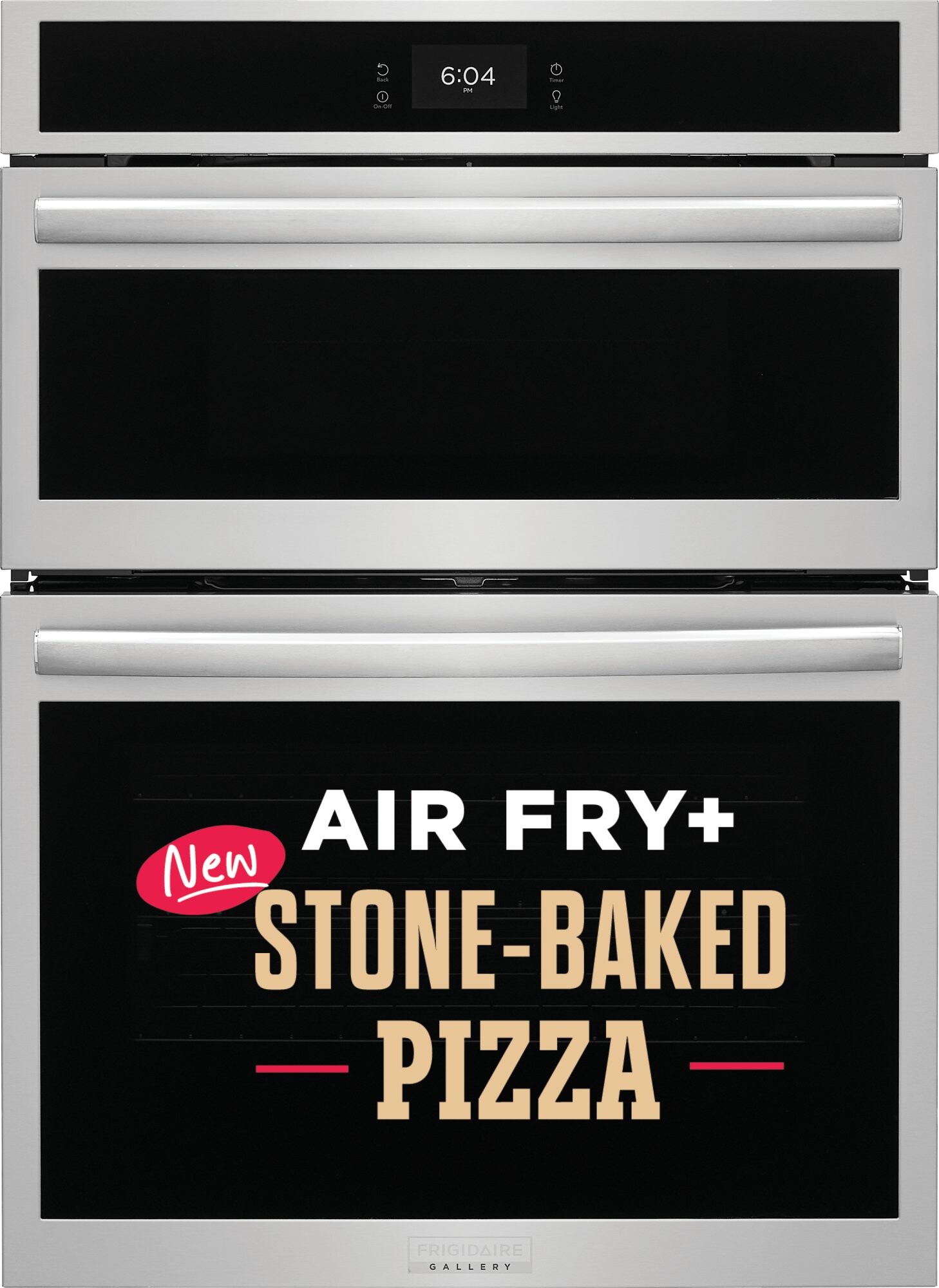 Frigidaire GCWM3070AF Gallery 30 inch Smart Electric Wall Oven and Microwave Combination with Stone Baked-Pizza Mode, 7 cu. ft. Total Capacity, Air Fry, Convection Microwave, Air Sous Vide