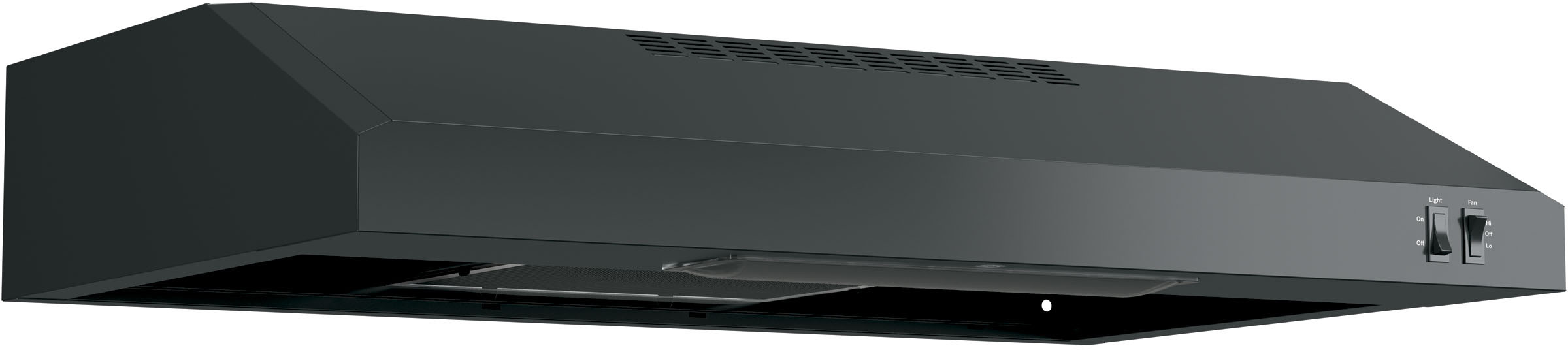 GE JVX3300DJBB 30 inch Under Cabinet Range Hood with 200 CFM, Cooktop Lighting and Dishwasher Safe Filter (Black)