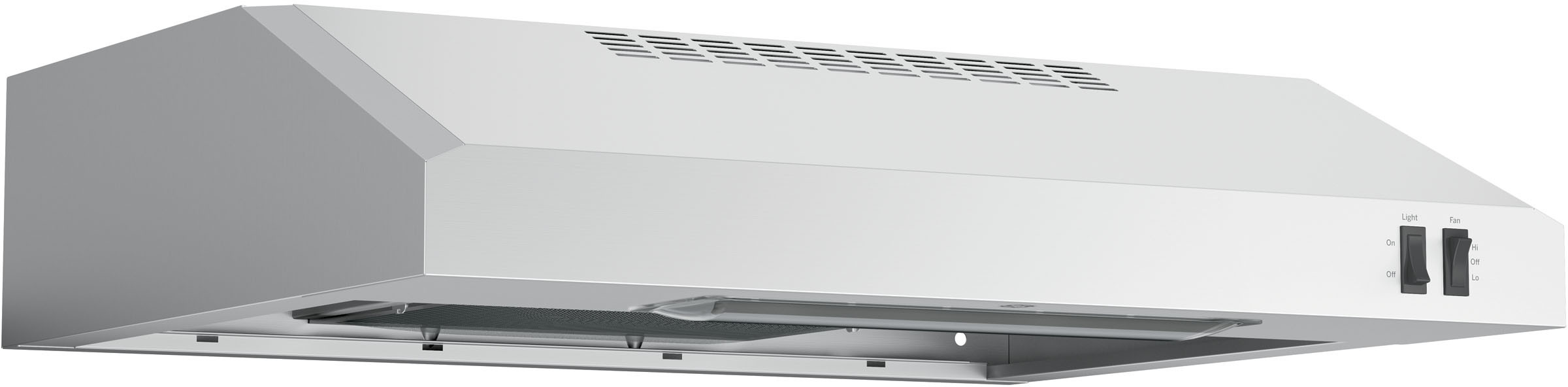 GE JVX3240SJSS 24 inch Under Cabinet Convertible Hood with 200 CFM Venting System, Cooktop Lighting (Stainless Steel)