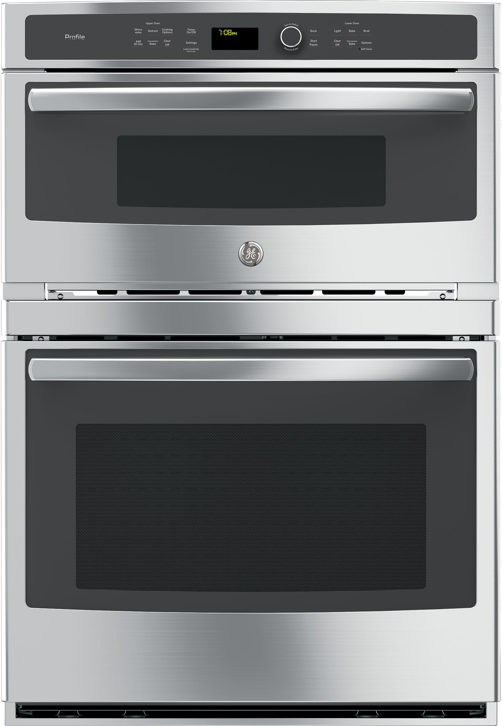 Profile 30"" Double Electric Combination Wall Oven - GE PT7800SHSS
