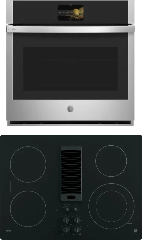 GE Profile - Built-In Downdraft Electric Cooktop with 4 Burners