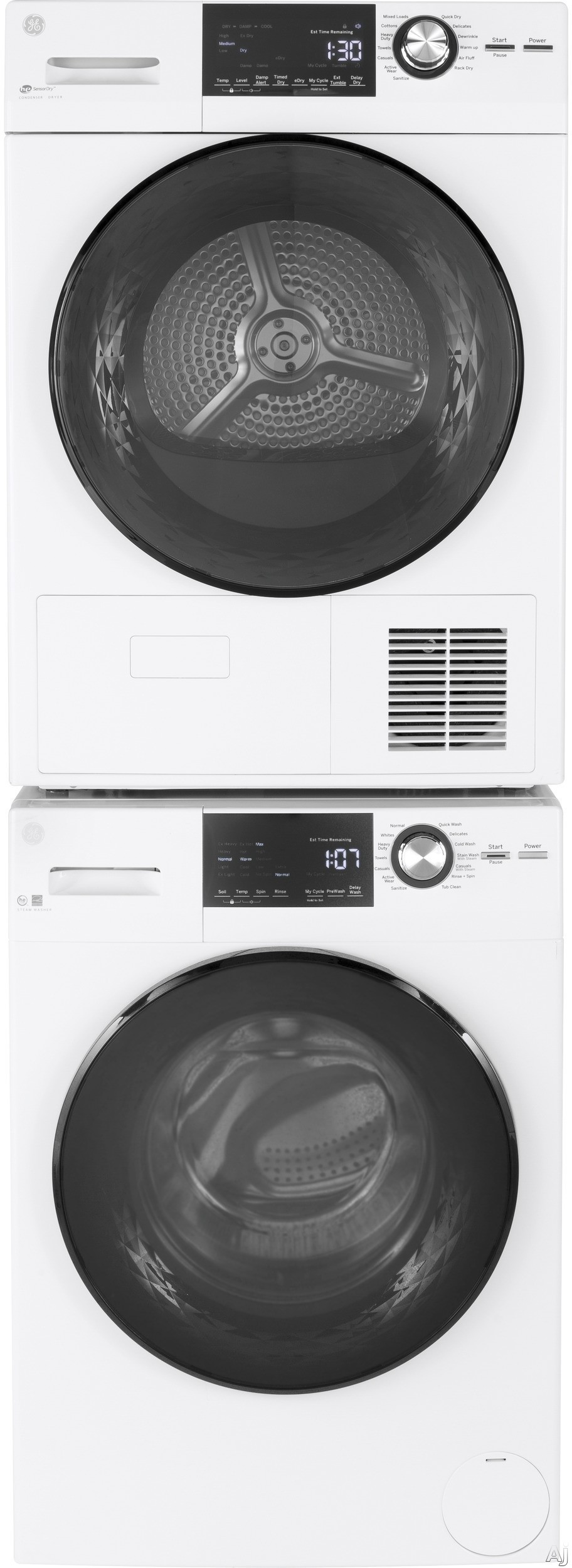 GE Front Load Washer & Dryer Set GEWADREWD14832