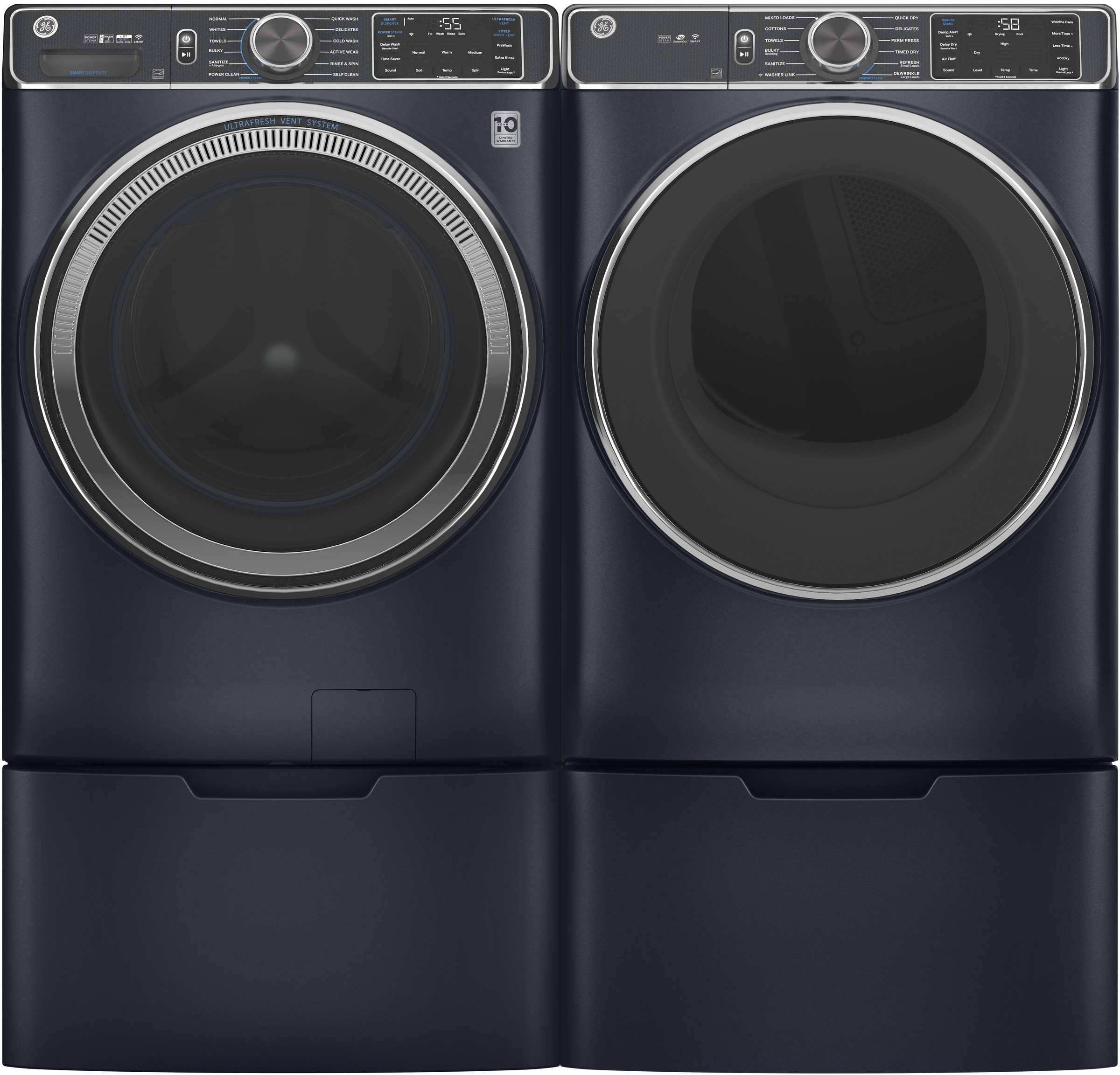 GE Front Load Washer & Dryer Set GEWADRERS8502
