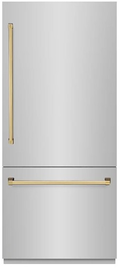 ZLINE 36 Inch autograph 36" Built In Counter Depth Bottom Freezer Refrigerator GRBITZ30436G — FIN-0019155 | Fridge.com