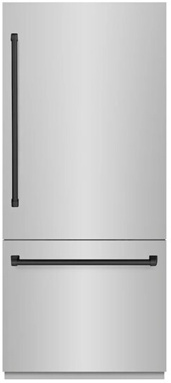 ZLINE 36 Inch autograph 36" Built In Counter Depth Bottom Freezer Refrigerator GRBITZ30436MB — FIN-0018655 | Fridge.com
