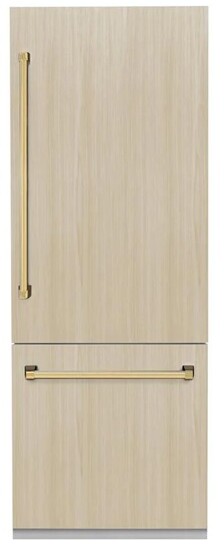 ZLINE 30 Inch autograph 30" Built In Counter Depth Bottom Freezer Refrigerator GRBIVZ30G — FIN-0018151 | Fridge.com