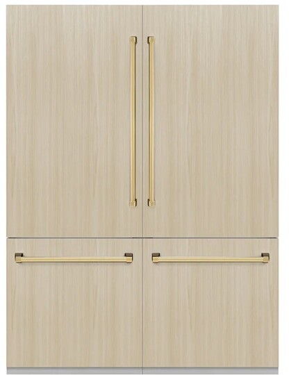 ZLINE 60 Inch autograph 60" Built In Counter Depth French Door Refrigerator GRBIVZ60G on Fridge.com