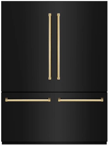 ZLINE 60 Inch autograph 60" Built In Counter Depth French Door Refrigerator GRBIVZBS60G | Fridge.com