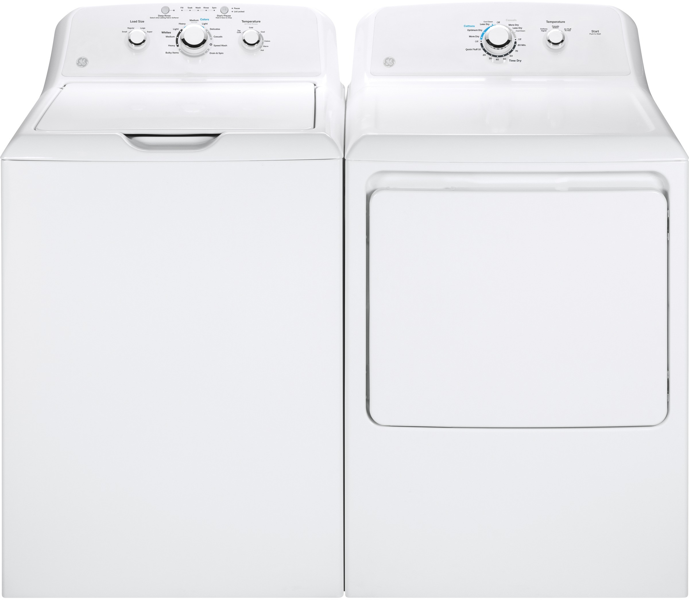 GE Top Load Washer & Dryer Set GEWADRGW3351