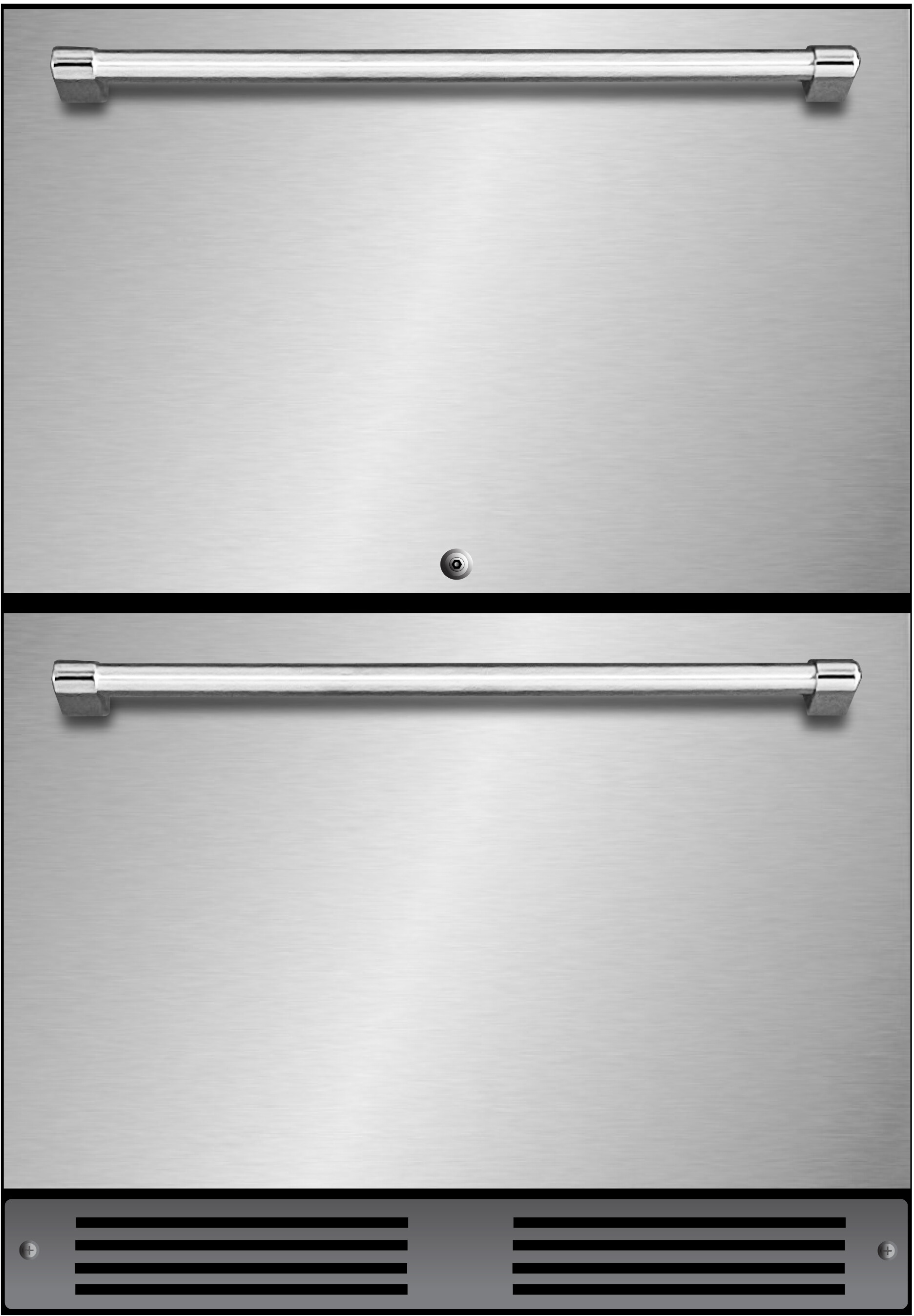XO XOU24ORDS 24 inch Outdoor Beverage Refrigerator Drawers with 5.2 cu. ft. Capacity, Cold Convenience, Elegant Tri-Color Illumination, Holds Tall Bottles, in Stainless Steel