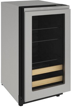 U-Line ULASHP15FRAME 15 inch Stainless Glass Door, No Handle (Frame Only)