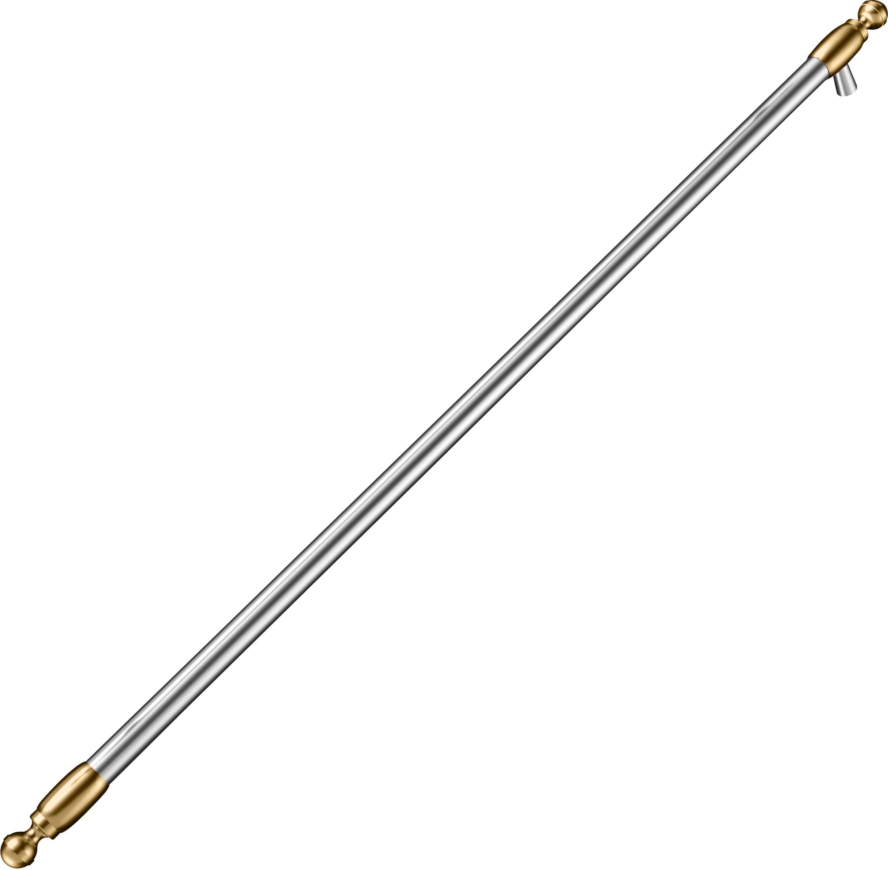 Bertazzoni HERHKCOLXG Handle Kit for Column Refrigerator with Gold Accents - Heritage Series