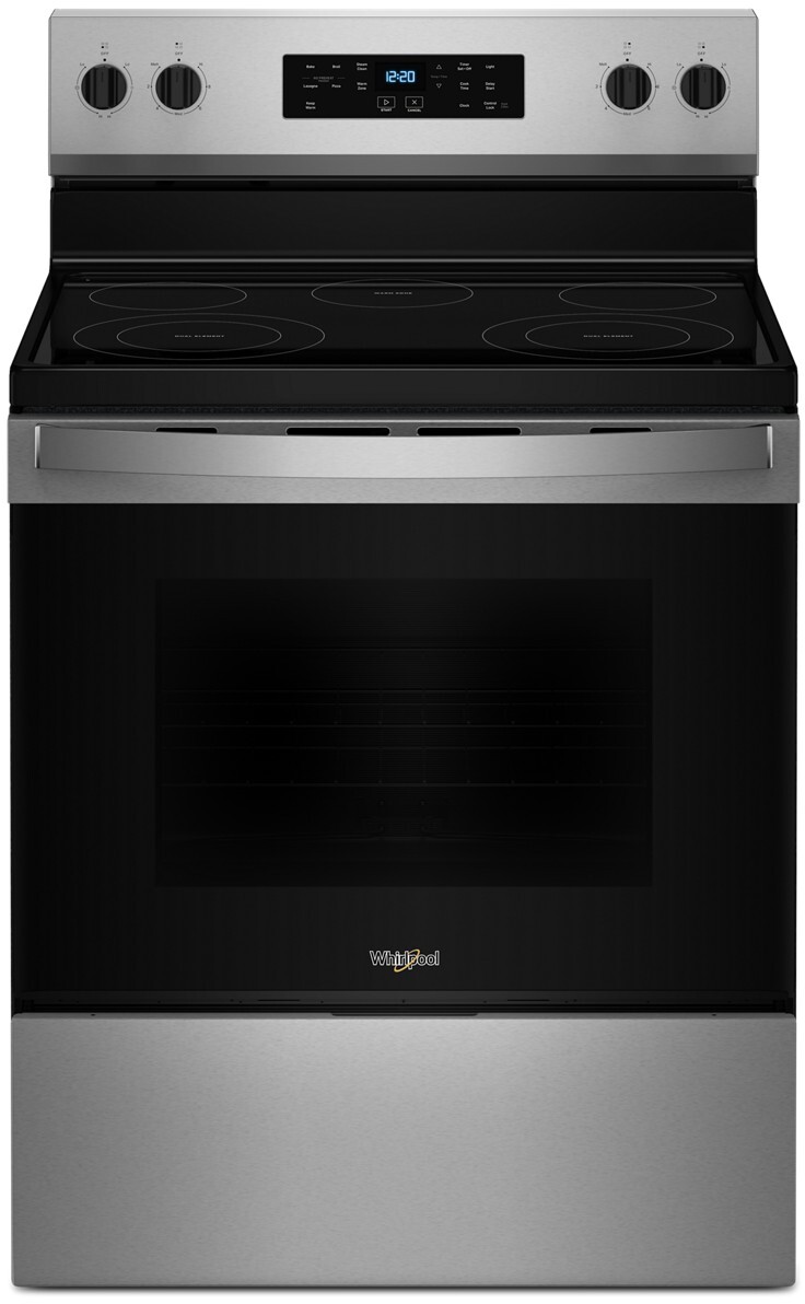 Whirlpool - 5.3 Cu. Ft. Freestanding Electric Range with Cooktop Flexibility