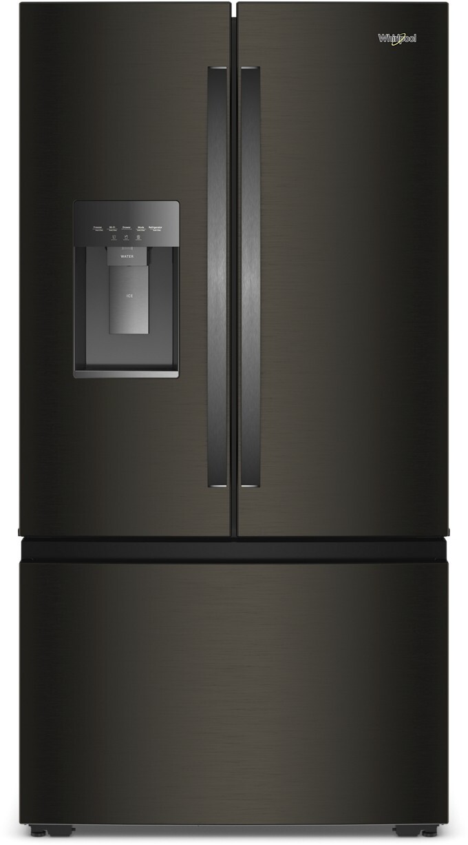 Whirlpool - 36 in. Wide 23.4 cu. ft. 3-Door French Door Counter-Depth Refrigerator - Black Stainless Steel — FIN-0018957 | Fridge.com