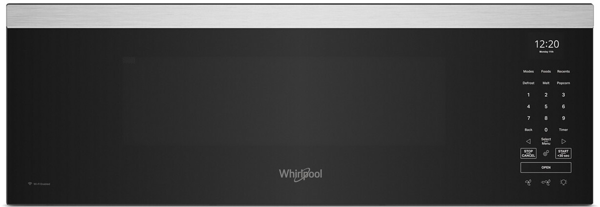 Whirlpool WMML5530RZ 30 inch Over the Range Microwave with 450 CFM, 1000 Watts Cooking Power, 10 Power Levels, Sensor Cooking (Fingerprint Resistant Stainless Steel)