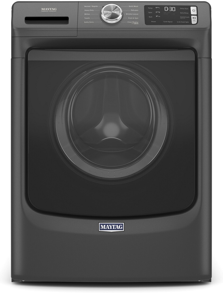 Maytag Front Load Washer W/ Extra Power And 12-Hr Fresh Spin Option, 4.5 Cu. Ft. In Volcano Black