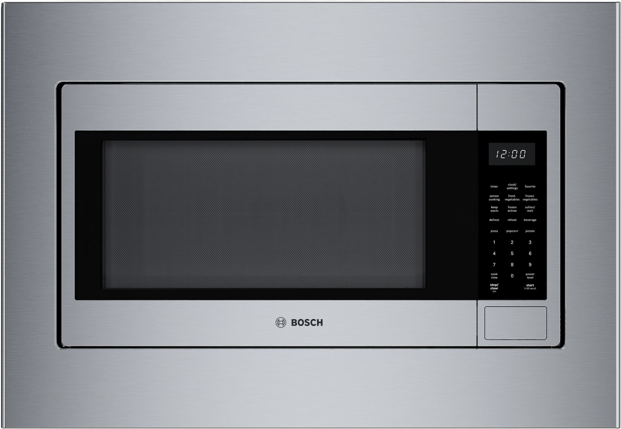 Bosch HMB30155UC 24 inch Built-In Microwave Oven with 2.1 cu. ft. Capacity, Sensor Detection 10 Cooking Modes and Door Lock in Stainless Steel
