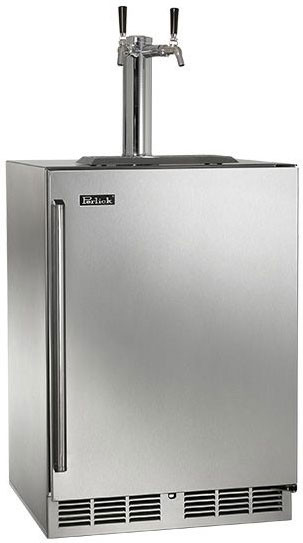 Perlick HP24TS41R1 24" Signature Series Indoor Beer Dispenser - Single Tap, Stainless Steel Door, Hinge Right