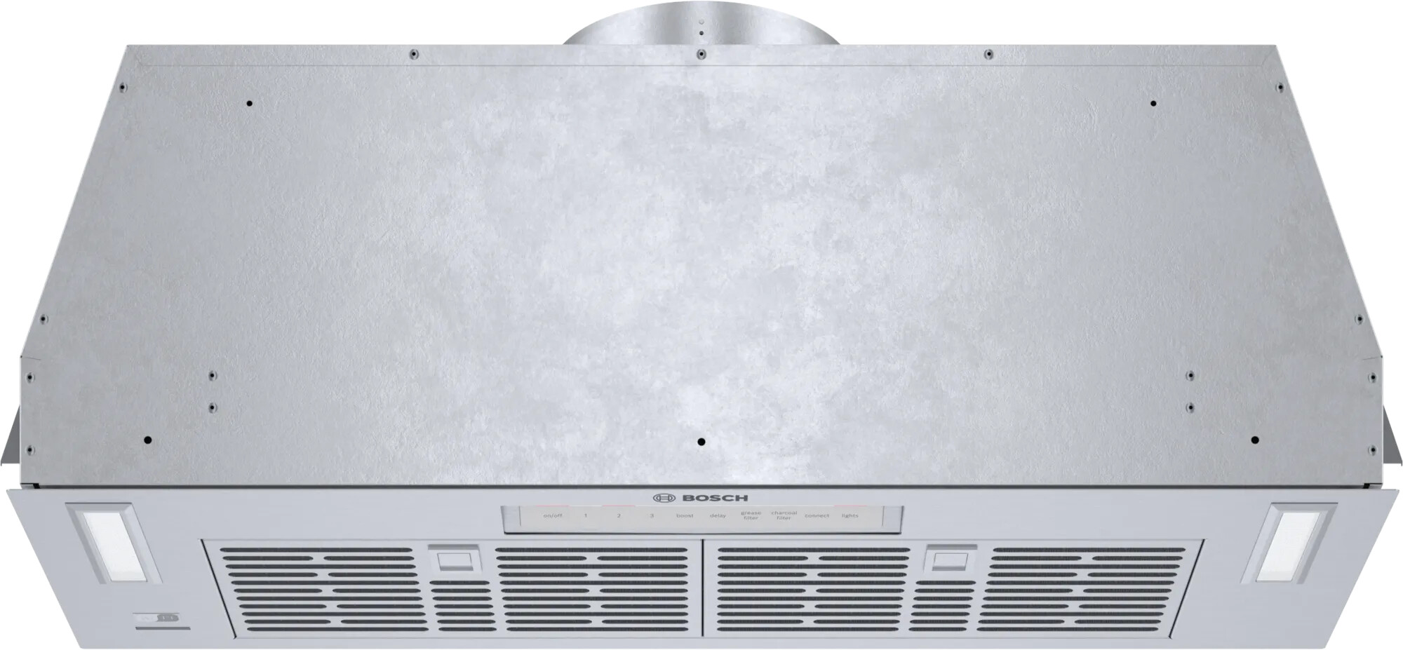 Bosch HUI86553UC 36 inch 800 Series Custom Insert Hood with 600 CFM, 4 Stage Speed Settings, LED Lighting, Home Connect, Dishwasher Safe Aluminum Mesh Filters, Damper Included, in Stainless Steel