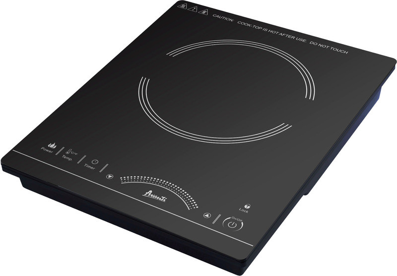 Avanti IH1800L1BIS 12 inch Portable Induction Cooktop with 1800 Watts, Auto Shutoff Safety Sensor and Timer in Black