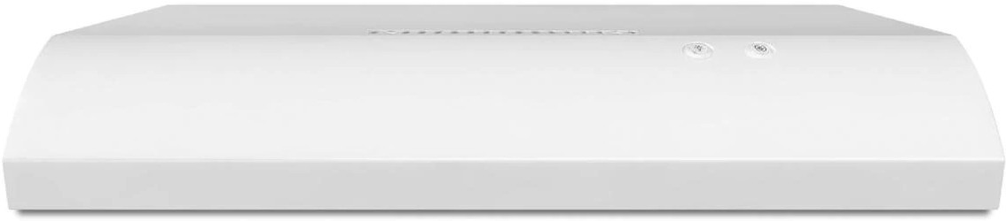 Whirlpool UXT2030ADW 30 Inch Under Cabinet Range Hood with 250 CFM, Grease Filter, FIT System, Hidden Vent, Incandescent Lighting (White)