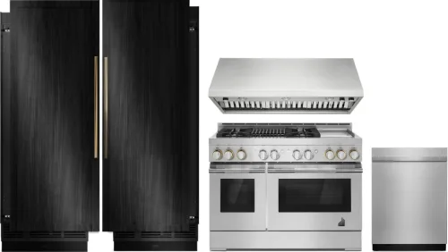 JennAir - RISE 6.3 Cu. Ft. Self-Cleaning Freestanding Double Oven Gas Convection Range