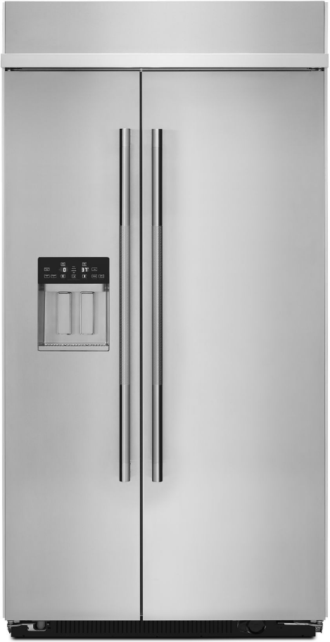 2 Piece Kitchen Appliances Package with Side-by-Side Refrigerator and Dishwasher in Stainless Steel - JennAir JAREDW103