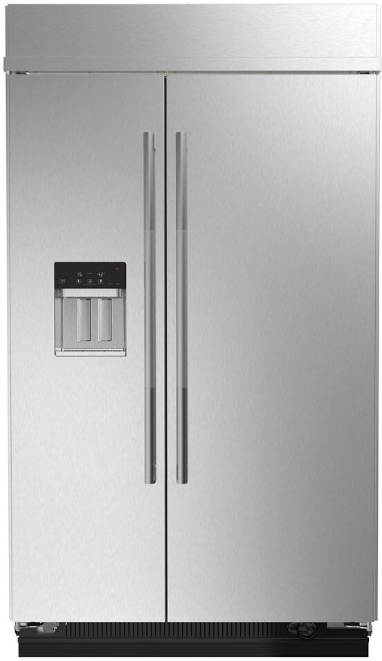 2 Piece Kitchen Appliances Package with Side-by-Side Refrigerator and Dishwasher in Stainless Steel - JennAir JAREDW104