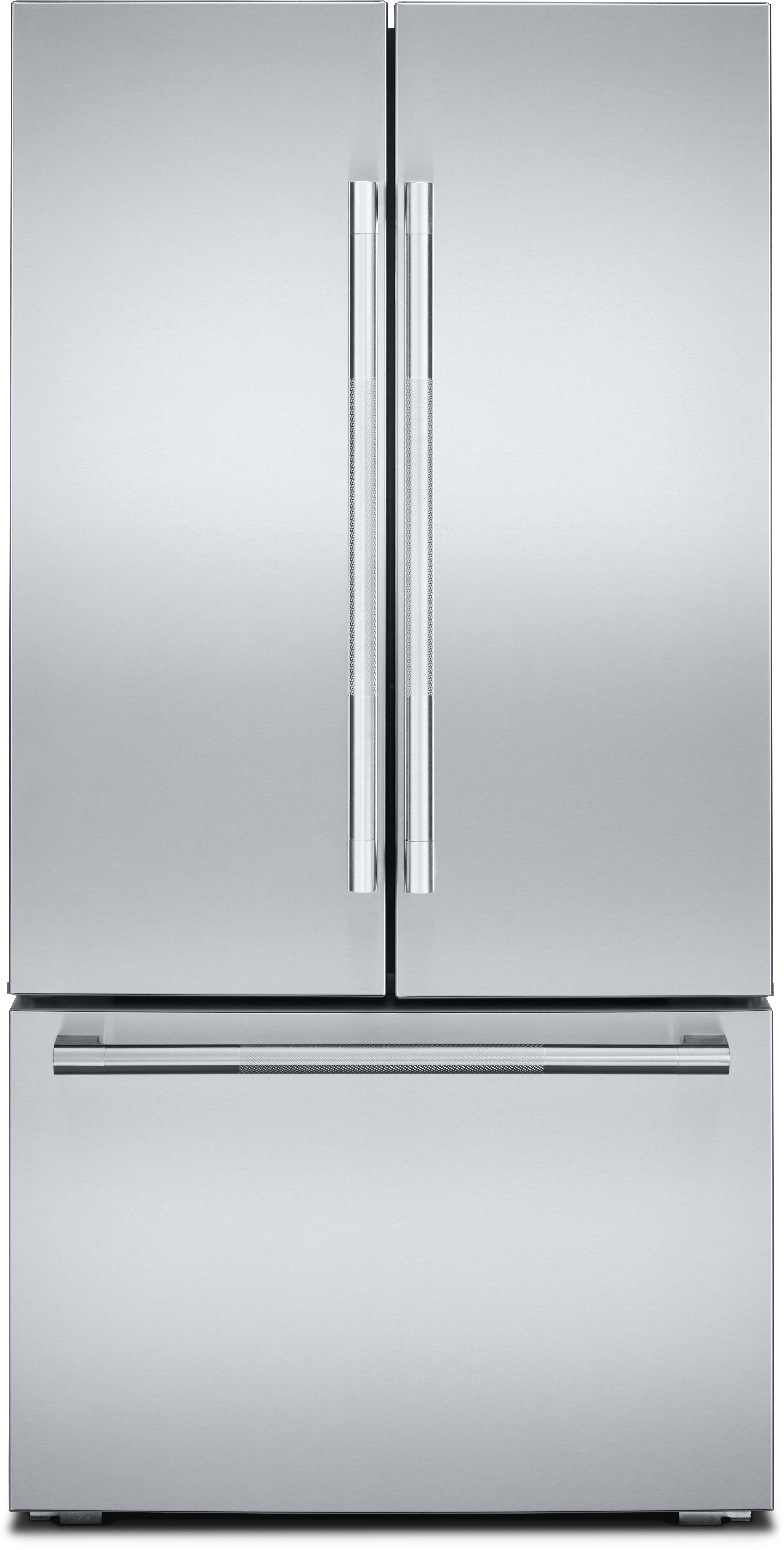 JennAir - Rise 24.8 Cu. Ft. French Door Counter-Depth Refrigerator with Internal Dispenser - Stainless Steel — FIN-0020030 | Fridge.com