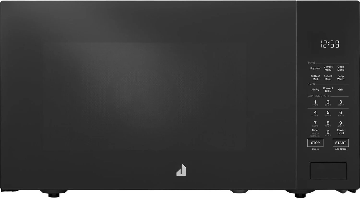 JennAir JMCTC15RB Countertop Microwave with 1.5 cu. ft. Capacity, 1000 Watts Cooking Power, Air Fry Mode and Stainless Steel Interior in Black
