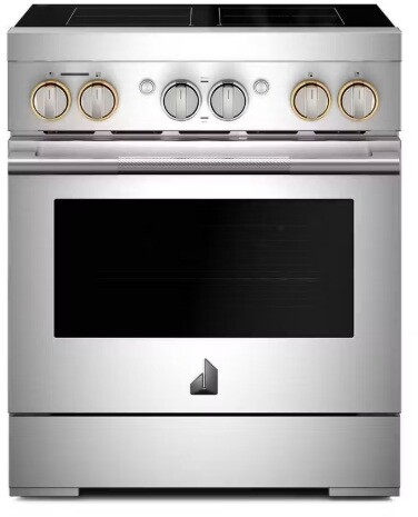 JennAir JPIFC730RL RISE 30 Inch Freestanding Induction Smart Range with 4 Elements, 4.1 cu. ft. Oven Capacity, Flex-Choice Zones, Dual-Fan True Convection, in Stainless Steel