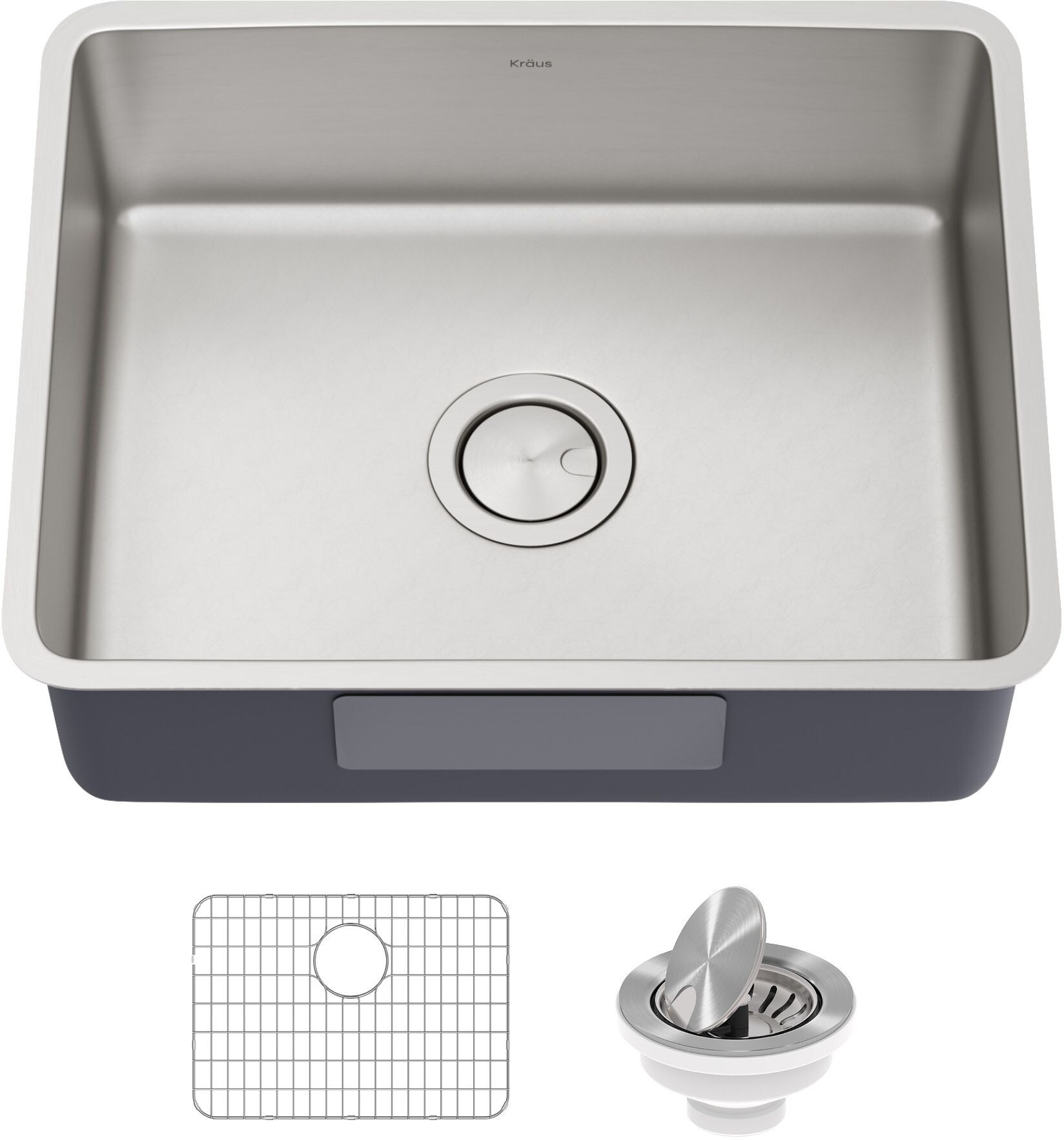 KRAUS Dex™ KA1US21B 21 in.  Undermount 16 Gauge Stainless Steel Single Bowl Kitchen Sink
