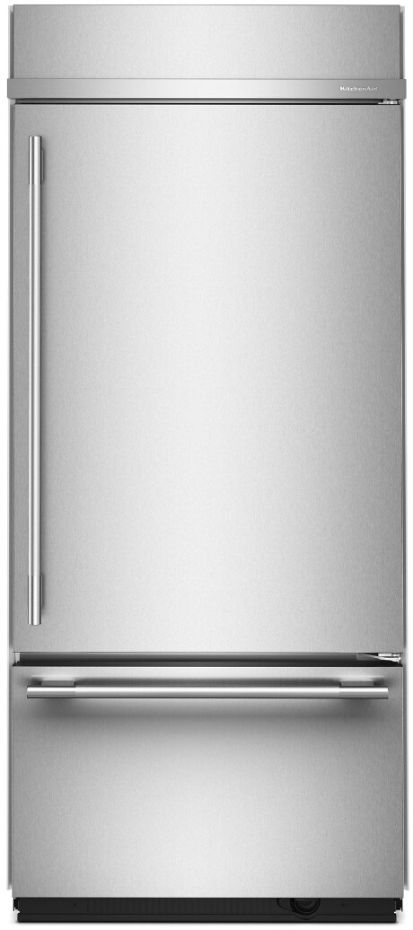 KitchenAid 36 Inch 36" Built In Bottom Freezer Refrigerator KBBR336SPS | Fridge.com