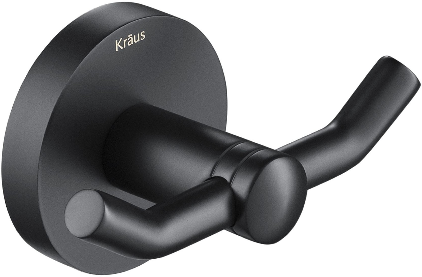 Kraus KEA-18802MB Elie Bathroom Robe & Towel Double Hook, Matte Black