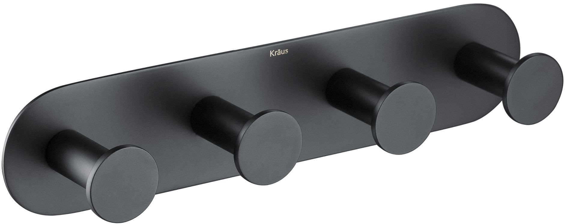 Kraus KEA-18804MB Elie Bathroom Robe & Towel Hook Rack with 4 Hooks, Matte Black
