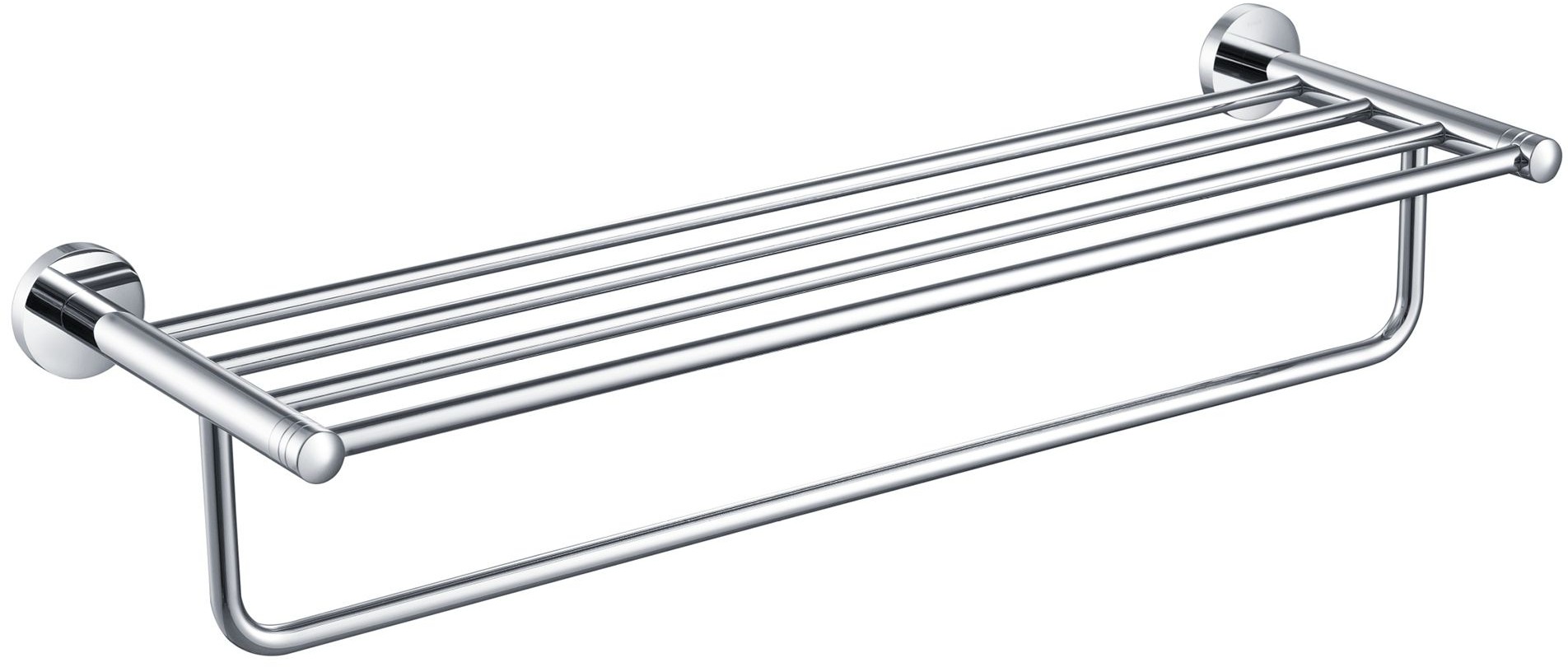 Kraus KEA-18842CH Elie Bathroom Shelf with Towel Bar, Chrome