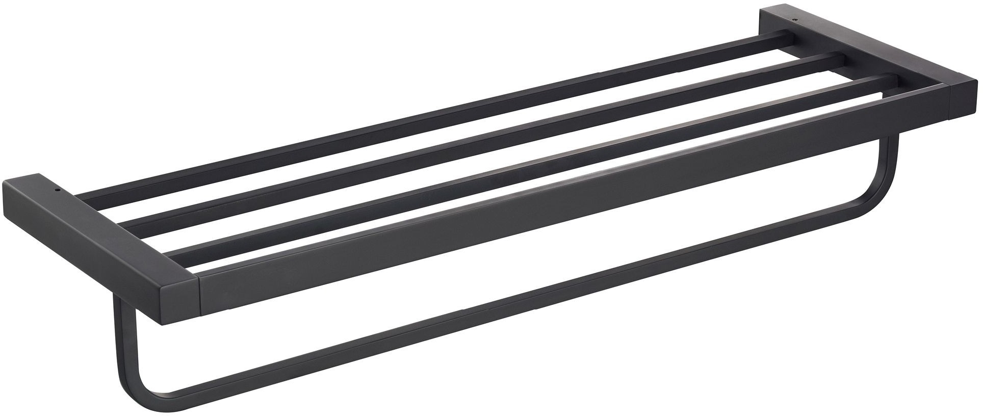 Kraus KEA-19942MB Stelios Bathroom Shelf with Towel Bar, Matte Black