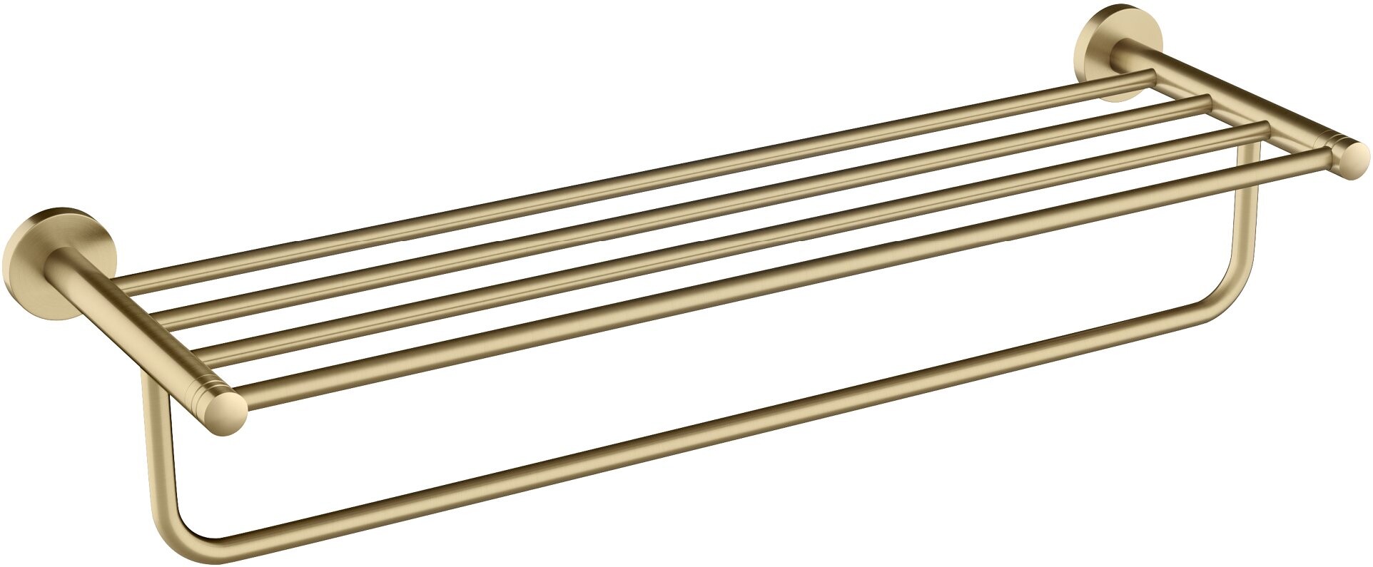 Kraus KEA-18842BG Elie Bathroom Shelf with Towel Bar, Brushed Gold