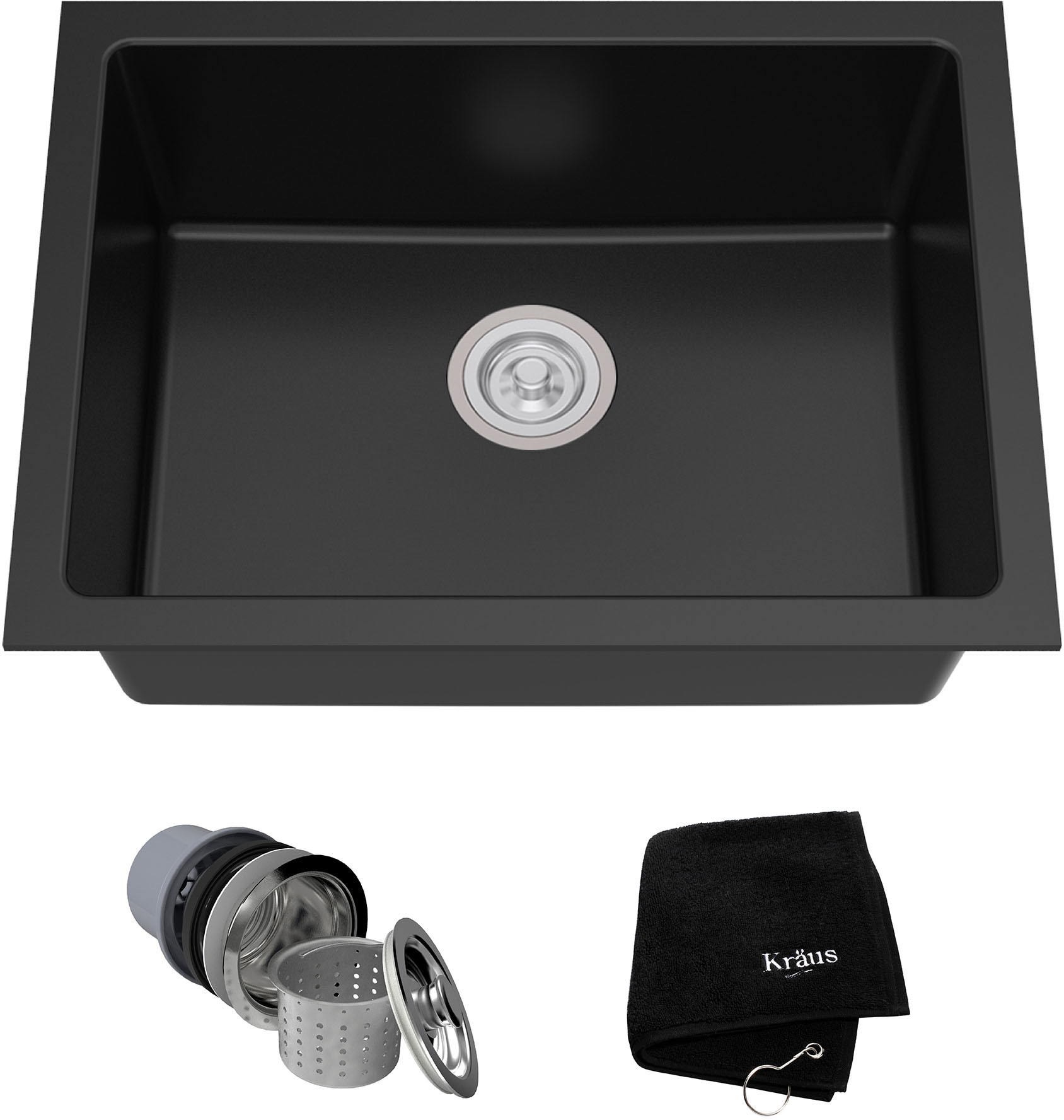 Black Granite Undermount Kitchen Sinks