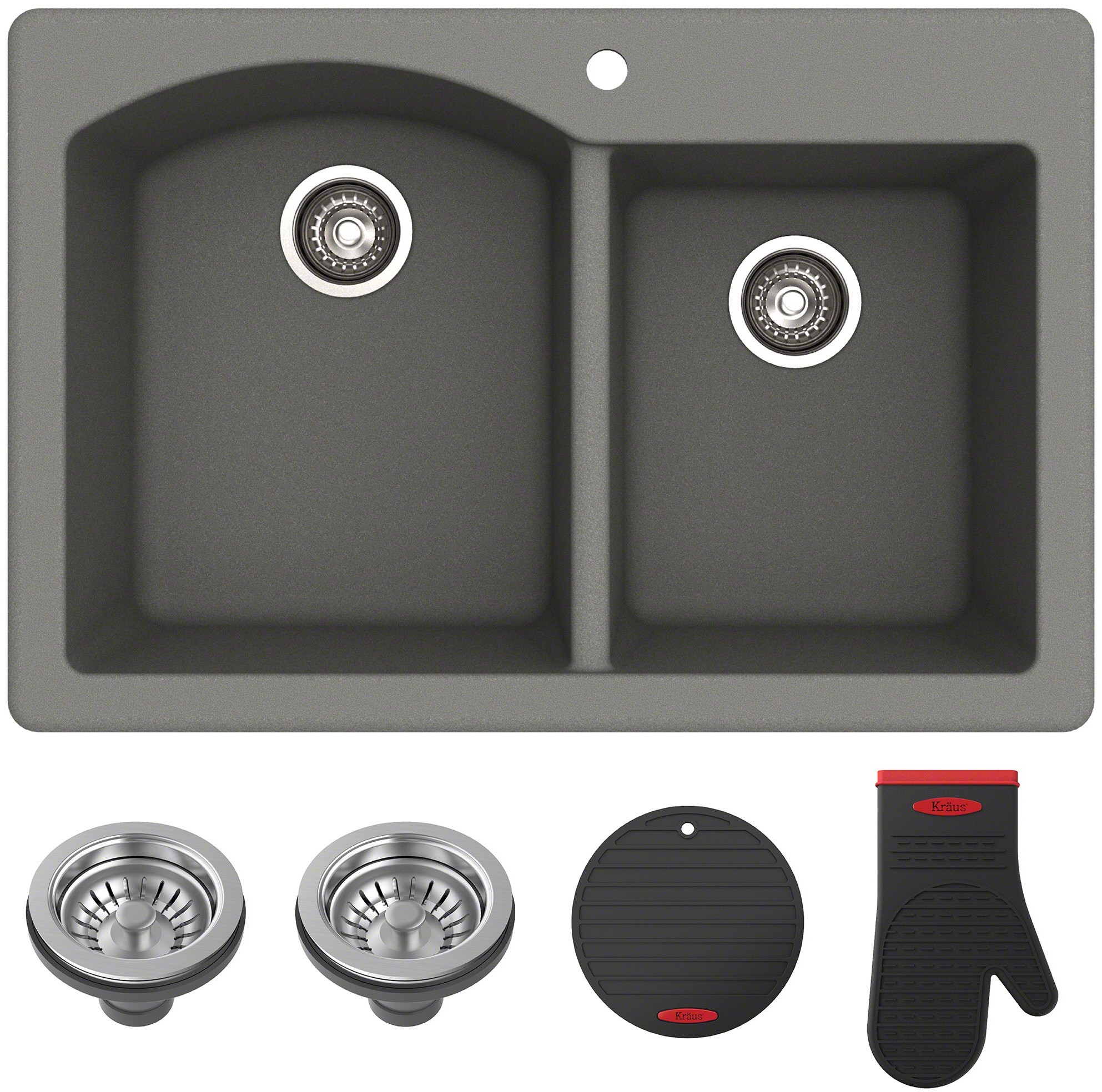 Double Bowl Drop-In Kitchen Sinks