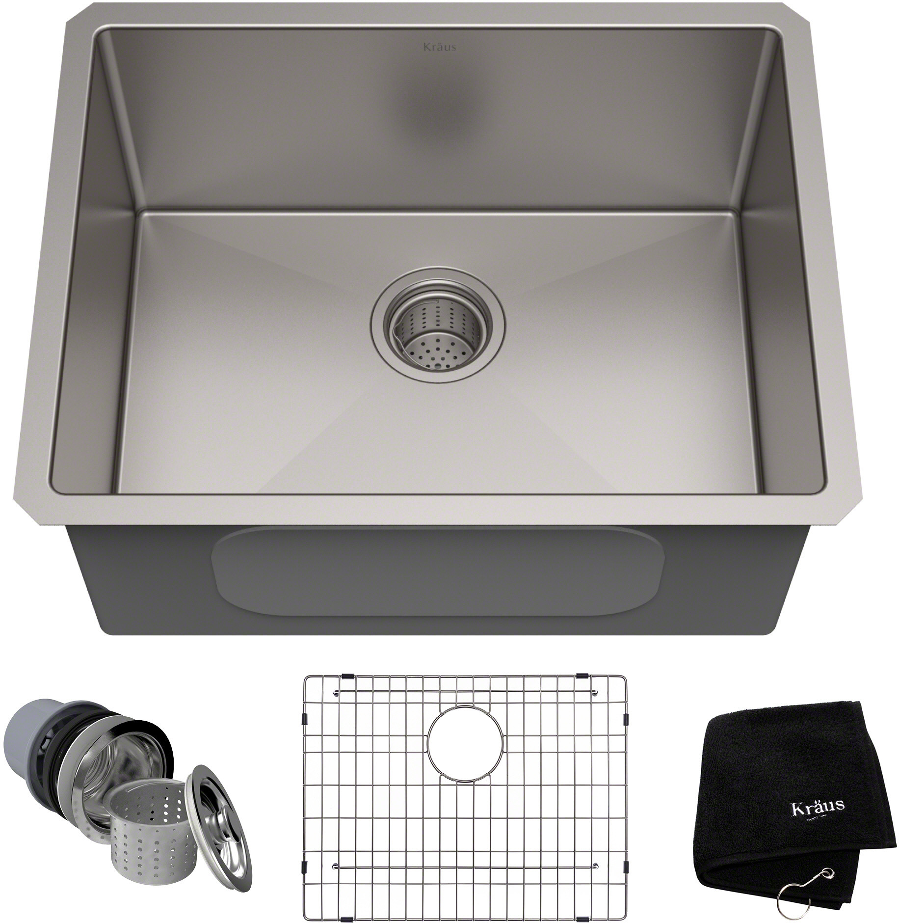 Kraus Standart Pro Undermount Stainless Steel Rectangle Sink KHU10123
