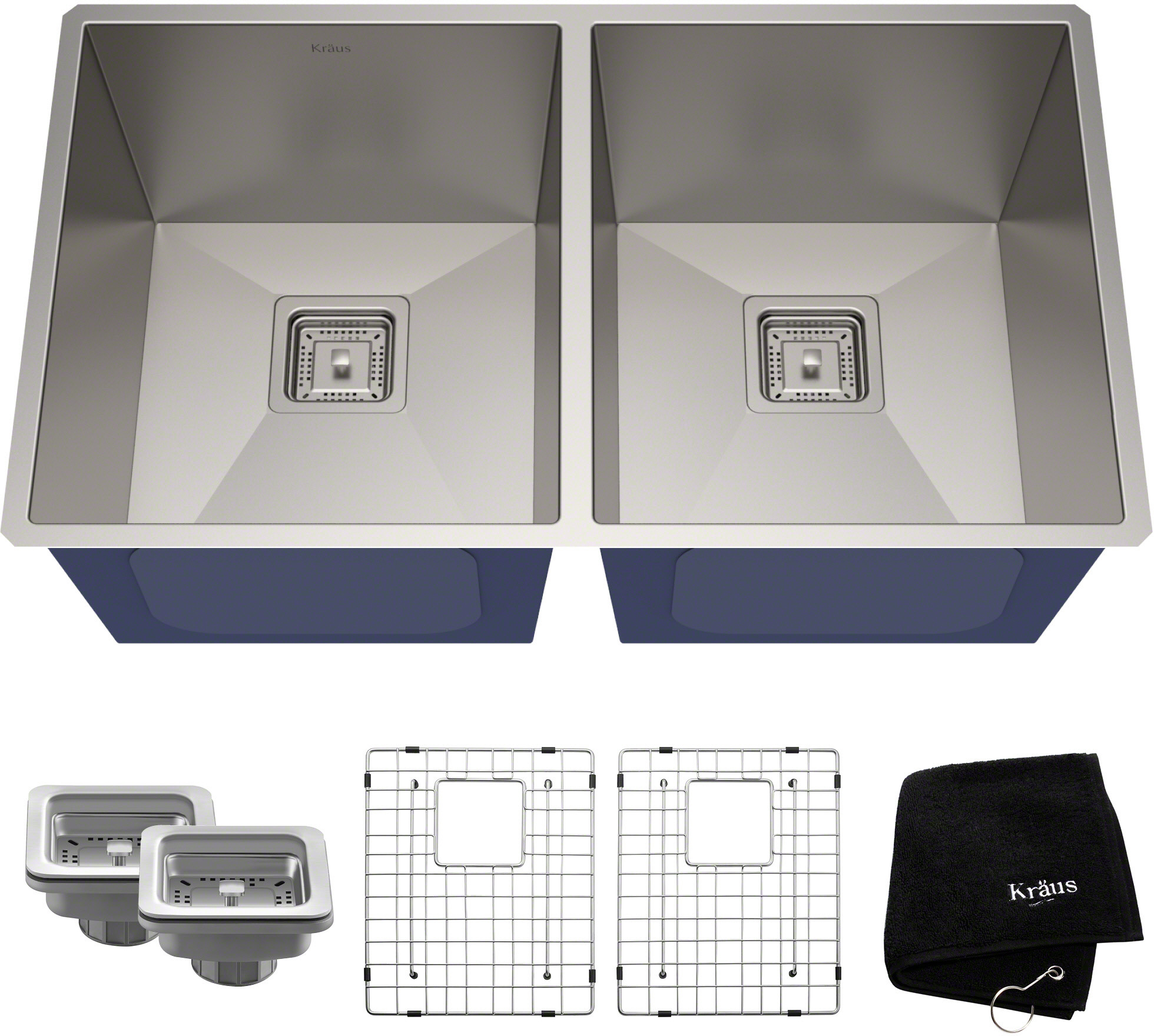 Kraus Pax Undermount Stainless Steel Rectangle Sink KHU322